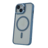 Extra Lens Smartphone Hülle Bumper Handyhülle mit Standfuß kompatibel mit iPhone 16 Hellblau