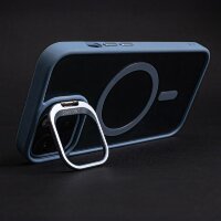 Extra Lens Smartphone Hülle Bumper Handyhülle mit Standfuß kompatibel mit iPhone 16 Hellblau