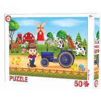 Zoo & Farm Puzzle – 50 & 99 Teile, Spaßiges Tiermotiv für Kinder