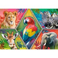 Puzzle mit exotischen Tieren 1000 Teile Abenteuer...