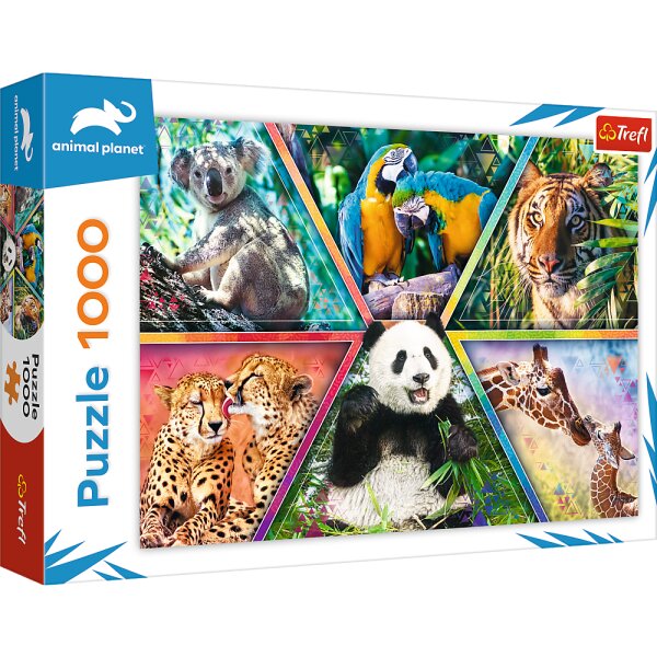 1000 Teile Puzzle Animal Kingdom Lebendige Tiermotive für Puzzler