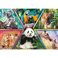 1000 Teile Puzzle Animal Kingdom Lebendige Tiermotive...