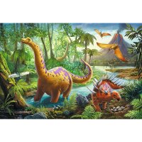 Dinosaur Migration Puzzle 60 Teile Spannendes Dino-Abenteuer für Kinder