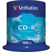 Verbatim CD-R Medien 80Min/700MB/52x zuverlässige...