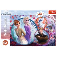 Frozen Puzzle 160 Pieces Lustiges Design mit Elsa und Anna für Kinder