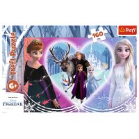 Disney Frozen Puzzle 160 PCS Farbenfrohes Puzzeln mit Elsa und Anna