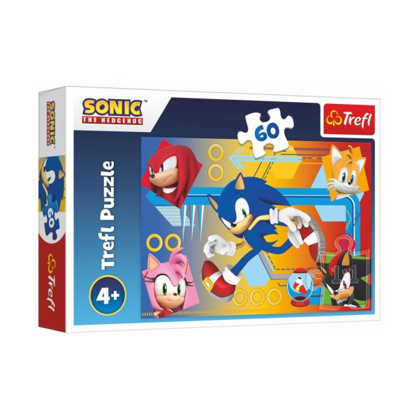 Sonic Lustiges Puzzle 60 Teile Perfekt für junge Puzzle Fans