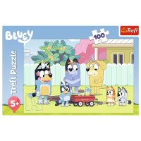 Bluey Puzzle Happy World 100 Teile Spannender...