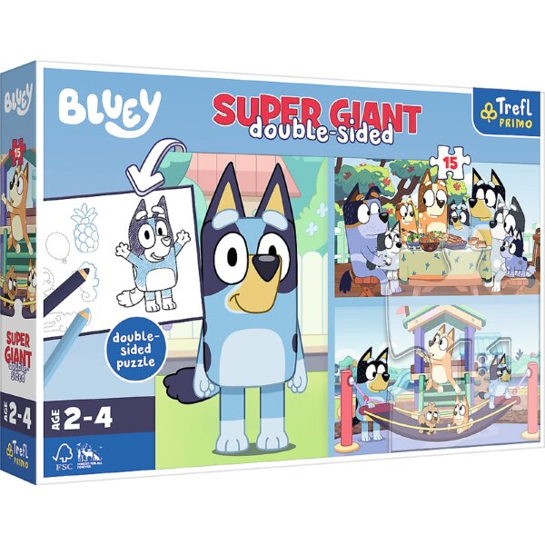 Bluey Puzzle An Adventure 15 Teile Einfache Puzzlestücke für Anfänger