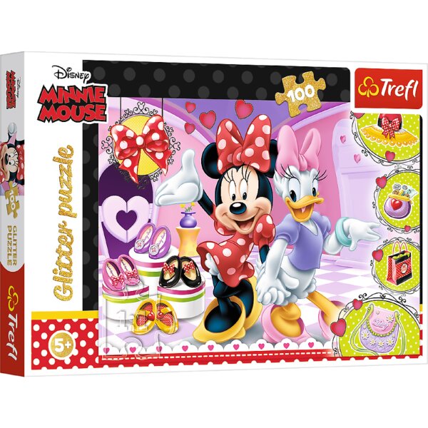 Minnie Maus Kinderpuzzle Puzzle 100 Teile Ideal für Mädchen und Jungen