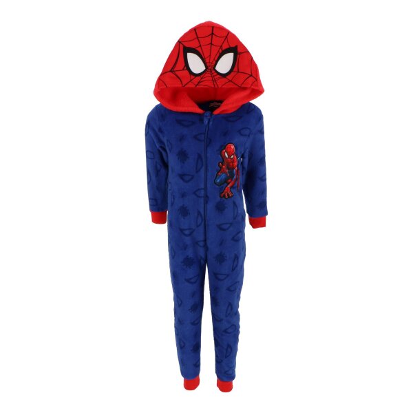 Spiderman Schlafanzug Fleece Onesie Strampler Einteiler für Kinder