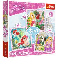 Disney Princess Kinderpuzzle 3-in-1 Puzzle mit je 36,  20...