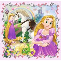 Disney Princess Kinderpuzzle 3-in-1 Puzzle mit je 36,  20 und 50 Teilen für Kinder