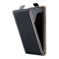 Flip Case kompatibel mit Samsung Galaxy S24 FE Handy Tasche vertikal aufklappbar Schutzhülle Klapp Hülle schwarz