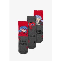 Miraculous Ladybug 3er Pack Sneaker Söckchen Socken...