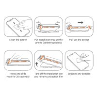 Crong EasyShield 2er-Pack - Displayschutzglas Schutzglas kompatibel mit iPhone 16