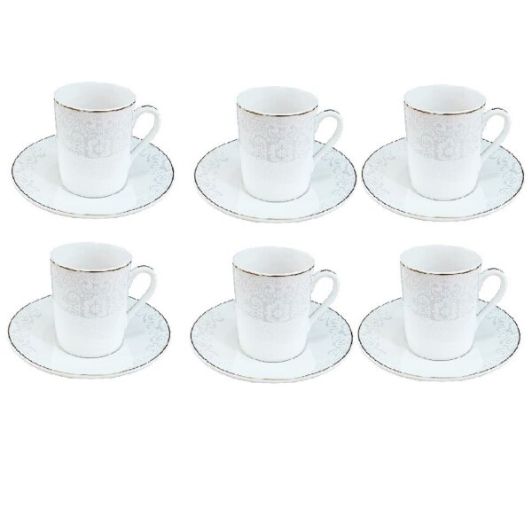 Schäfer Espresso-Service Kaffeetassen-Set 12-teiliges Espresso-Set 80 ml Volumen