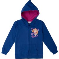 Paw Patrol Sweatjacke für Mädchen - Kinder Kapuzenpullover mit Reißverschluss Hoodie Blau