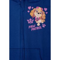 Paw Patrol Sweatjacke für Mädchen - Kinder Kapuzenpullover mit Reißverschluss Hoodie Blau