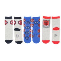 Marvel Spiderman Socken Baumwollmix Atmungsaktiv Söckchen 3er-Pack