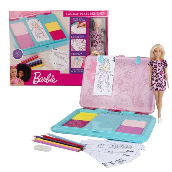 Barbie Designer Set Kreative Modeschilder ab 3 Jahre Malset