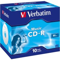 Verbatim Audio CD-R Rohling 80Min – 10er Pack im...