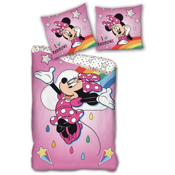 Minnie Mouse Bettwäsche Set – 140 x 200 cm aus 100% Mikrofaser