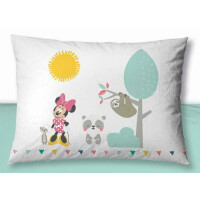 Minnie Maus Junior Bettwäsche - 100x135 cm 100% Baumwolle mit 40x60 cm Kissenbezug