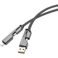 Geflochtenes 4-in-1 USB-Schnellladekabel 1m –...