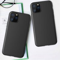 Silikon Hülle Basic kompatibel mit Motorola Moto E14 Case Schutz Schwarz