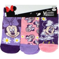 Minnie Mouse Socken Set - 3 Pack Sneaker Strümpfe...