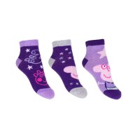 Peppa Pig Kinder Socken - 3er Pack Sneaker Strümpfe...