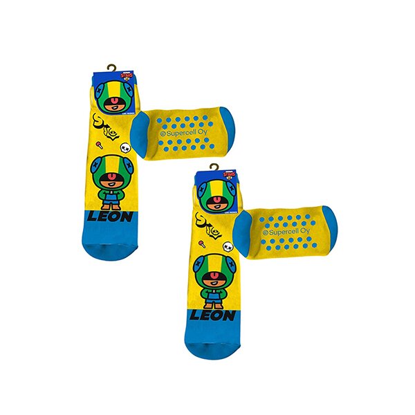 Brawl Stars Kinder Socken 2-Pack Anti Rutsch Strümpfe Söckchen