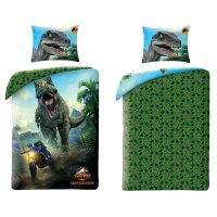 Jurassic World Bettwäsche-Set – 140x200 cm...