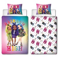 Rainbow High Bettwäsche-Set – 140x200 cm...