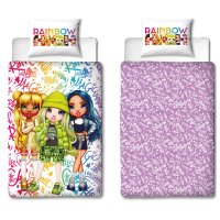 Rainbow High Bettwäsche-Set – 140x200 cm...