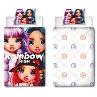 Rainbow High Kinderbettwäsche-Set – 140x200 cm...