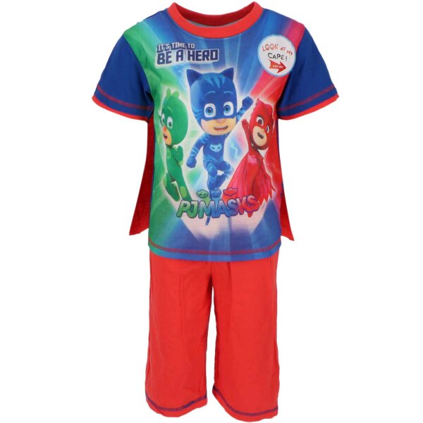 PJ Masks 2-teiliges Set T-Shirt mit Umhang und kurze Hose für Kinder