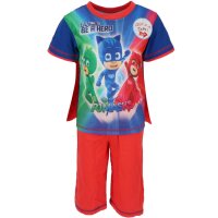 PJ Masks 2-teiliges Set T-Shirt mit Umhang und kurze Hose...