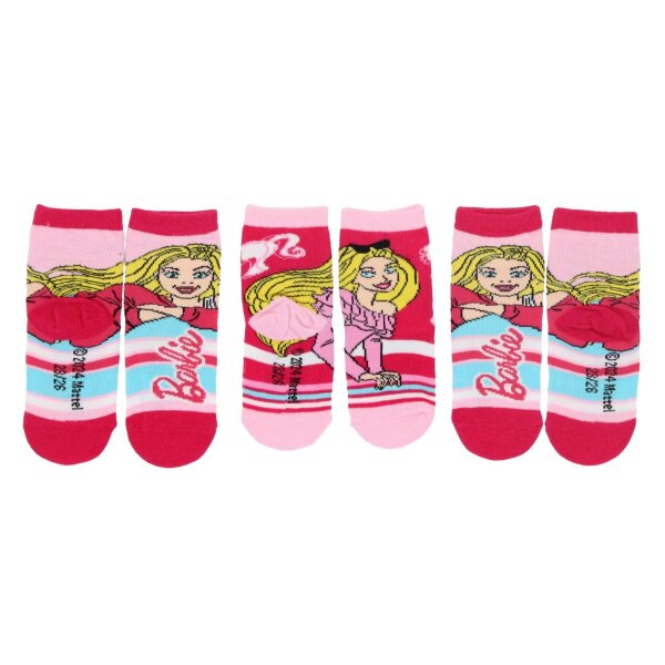 Barbie Kinder Socken – 3er-Pack Söckchen für kleine Fashionistas