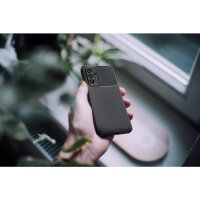 Silikon Hülle Bumper Carbon kompatibel mit Samsung Galaxy Xcover 7 Schwarz