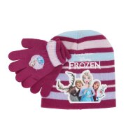 Frozen Mütze und Handschuhe Set Kuschelig für Kinder