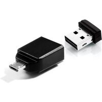 Verbatim Speicherstick Nano USB Stick mit USB zu Micro...