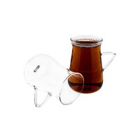 Teegläser-Set 6-teilig 200ml aus Borosilikatglas mit...