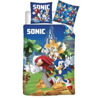 Sonic Kinderbettwäsche Set – Bettbezug 140x200...