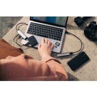 Verbatim USB-C Multiport-Hub – 4 USB 3.2-Anschlüsse für Notebooks und Smartphones