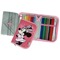 Minnie Mouse Federmappe Etui Komplettes Schreibset...