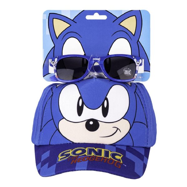 Sonic Mütze größe 53 mit Sonnenbrille Ideal für Sommerabenteuer