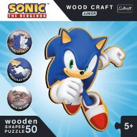 Sonic Junior Holzpuzzle 50-Teile Bunte Puzzle Erfahrung für Kinder