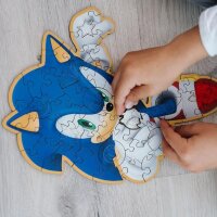 Sonic Junior Holzpuzzle 50-Teile Bunte Puzzle Erfahrung für Kinder